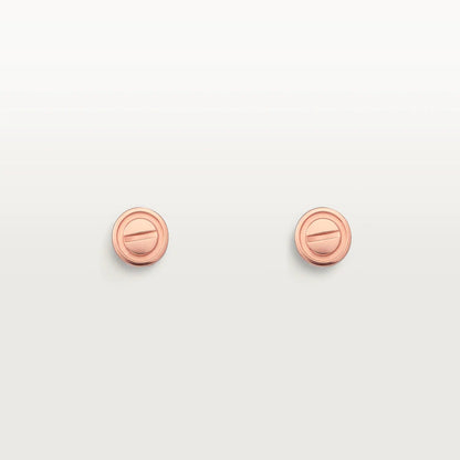 [Glitter Jewelry]LOVE EARRINGS PINK GOLD 10MM