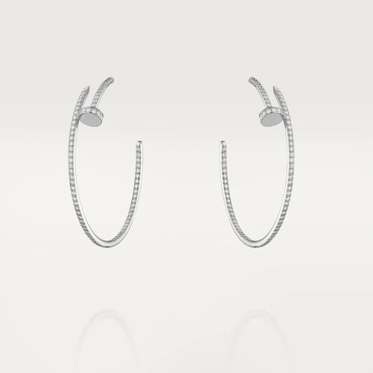 [Glitter Jewelry]JUSTE EARRINGS FULL DIAMONDS 1.8MM