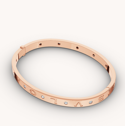 [Glitter Jewelry]ZERO 1 PINK GOLD 12 DIAMONDS BRACELET