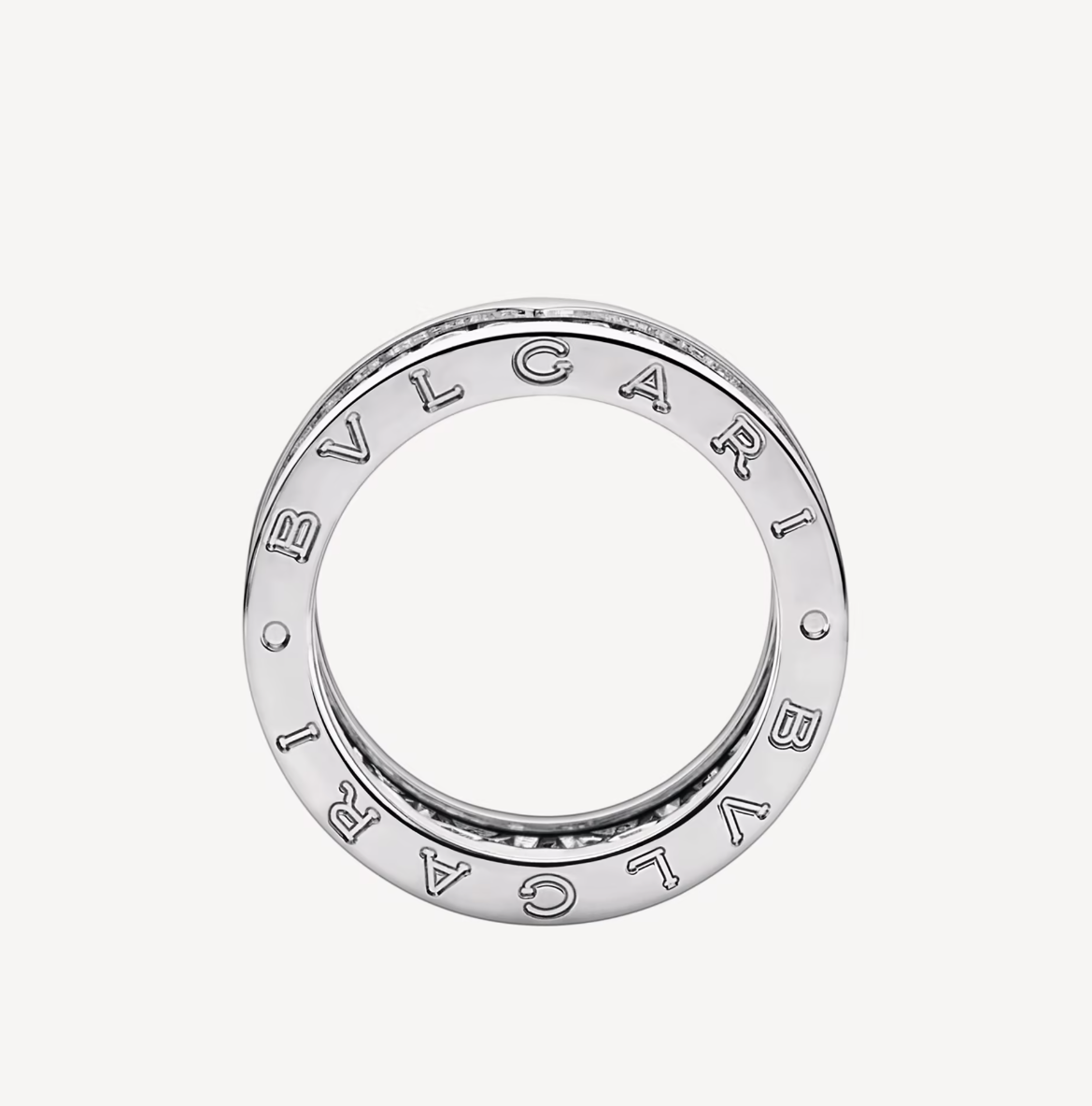 [Glitter Jewelry]ZERO 1 WITH PAVED DIAMONDS ON THE SPIRAL RING
