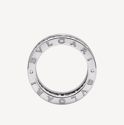 [Glitter Jewelry]ZERO 1 WITH PAVED DIAMONDS ON THE SPIRAL RING