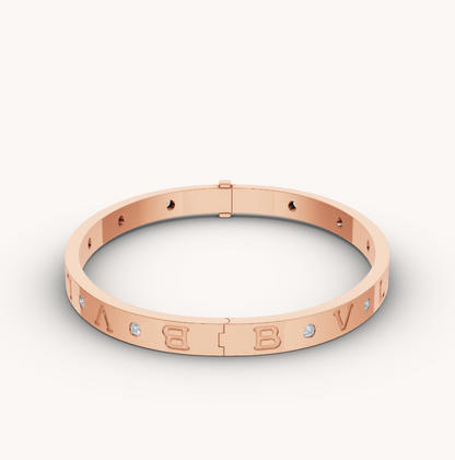 [Glitter Jewelry]ZERO 1 PINK GOLD 12 DIAMONDS BRACELET