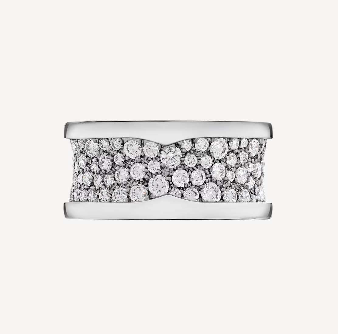 [Glitter Jewelry]ZERO 1 WITH PAVED DIAMONDS ON THE SPIRAL RING