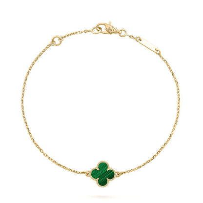 [Glitter Jewelry]CLOVER BRACELET MALACHITE 1 MOTIF