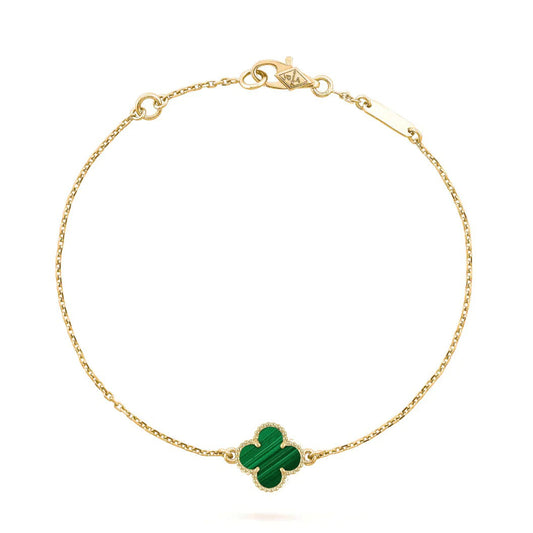 [Glitter Jewelry]CLOVER BRACELET MALACHITE 1 MOTIF