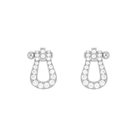 [Glitter Jewelry]FORCE 10 FULL DIAMOND STUD EARRINGS MINI MODEL