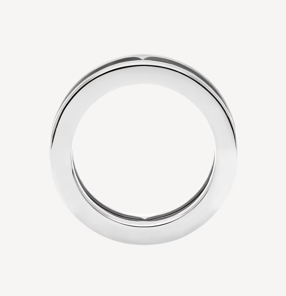 [Glitter Jewelry]ZERO 1 ONE-BAND WITH OPENWORK LOGO SPIRAL RING