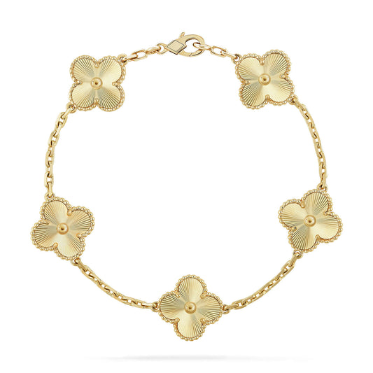 [Glitter Jewelry]CLOVER 5 FLOWERS LASER BRACELET