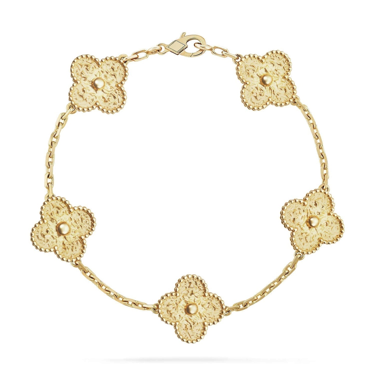 [Glitter Jewelry]CLOVER 5 MOTIFS BRONZING BRACELET