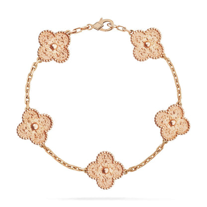 [Glitter Jewelry]CLOVER 5 MOTIFS BRONZING BRACELET