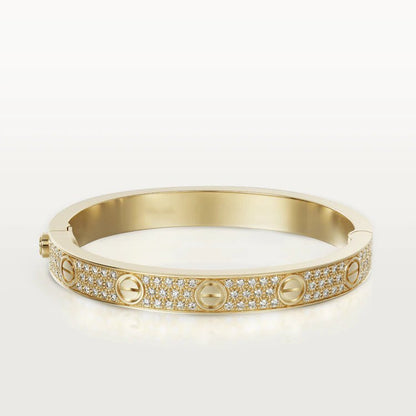 [Glitter Jewelry]LOVE BRACELET 6.1MM DIAMOND-PAVED