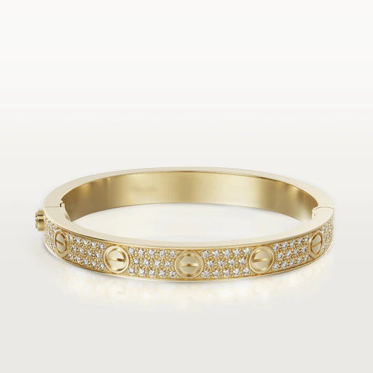 [Glitter Jewelry]LOVE BRACELET 6.1MM DIAMOND-PAVED
