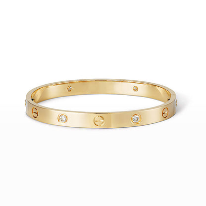 [Glitter Jewelry]LOVE BRACELET 6.1MM 4 DIAMONDS