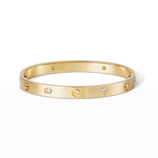 [Glitter Jewelry]LOVE BRACELET 6.1MM 4 DIAMONDS