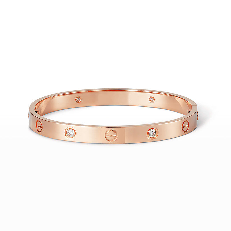 [Glitter Jewelry]LOVE BRACELET 6.1MM 4 DIAMONDS