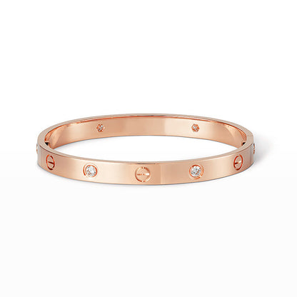 [Glitter Jewelry]LOVE BRACELET 6.1MM 4 DIAMONDS