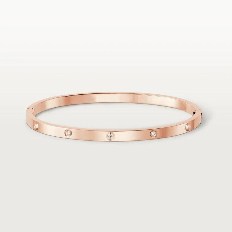 [グリッタージュエリー]ラブブレスレット 3.65mm 10ダイヤモンド