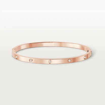 [グリッタージュエリー]ラブブレスレット 3.65mm 10ダイヤモンド