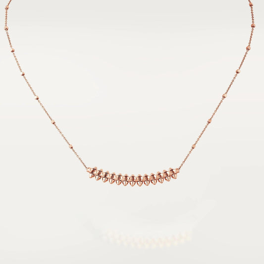 [Glitter Jewelry]CLASH PINK GOLD NECKLACE