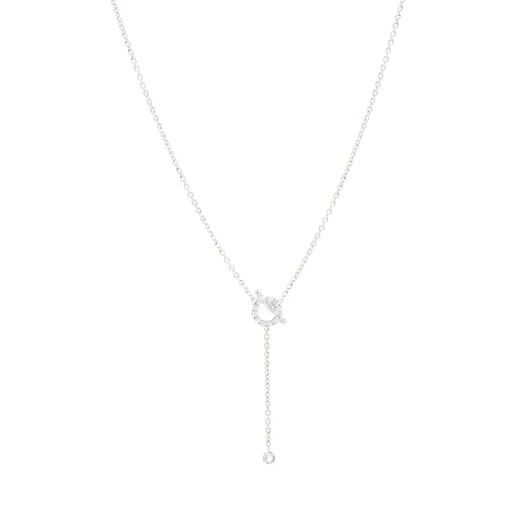 [グリッタージュエリー]フィネスシルバーダイヤモンドネックレス