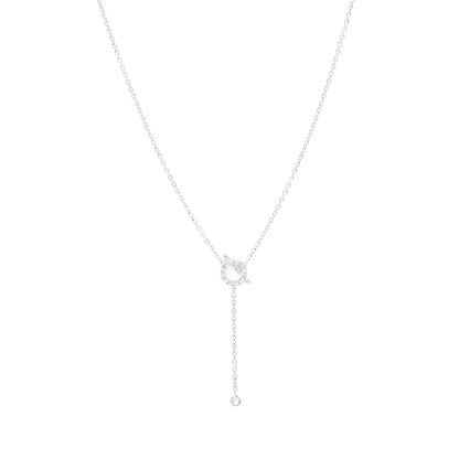 [グリッタージュエリー]フィネスシルバーダイヤモンドネックレス