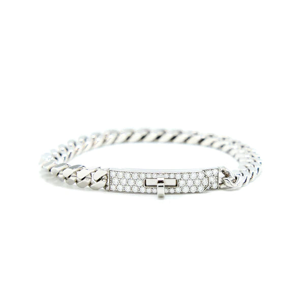 [Glitter Jewelry]KELLY CHAIN SILVER DIAMOND BRACELET
