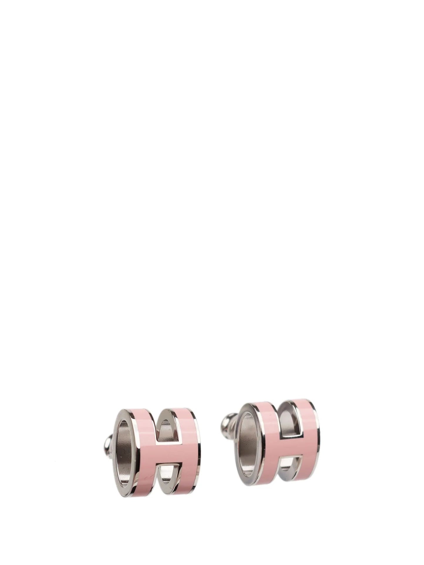 [グリッタージュエリー]ミニポップH シルバーピアス ピンク