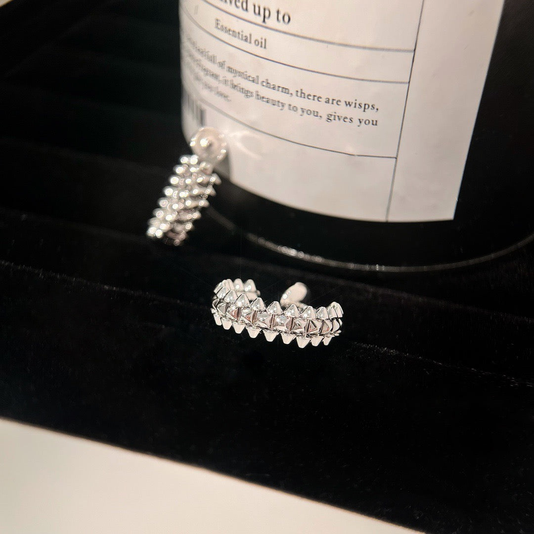 [Glitter Jewelry]CLASH SMALL HOOP EARRINGS