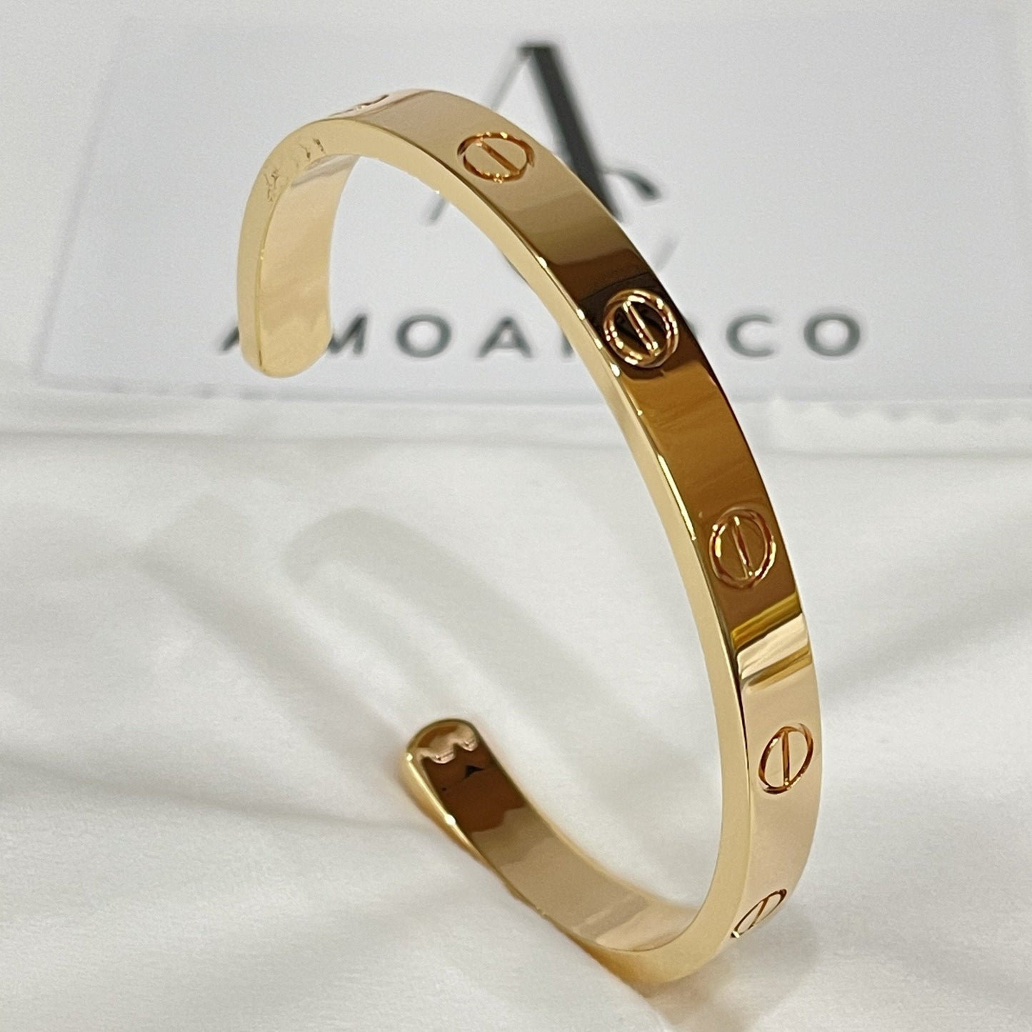 [Glitter Jewelry]LOVE BRACELET 6.1MM OPEN CUFF