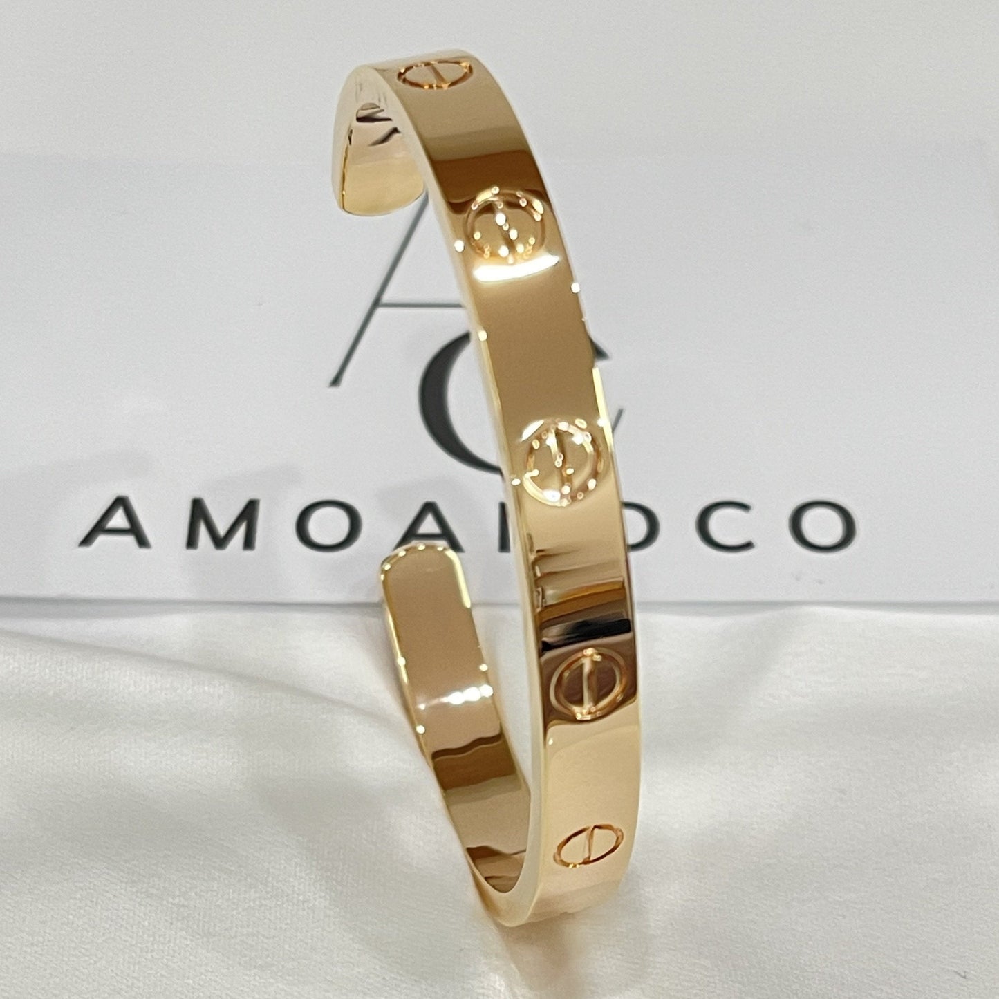 [Glitter Jewelry]LOVE BRACELET 6.1MM OPEN CUFF