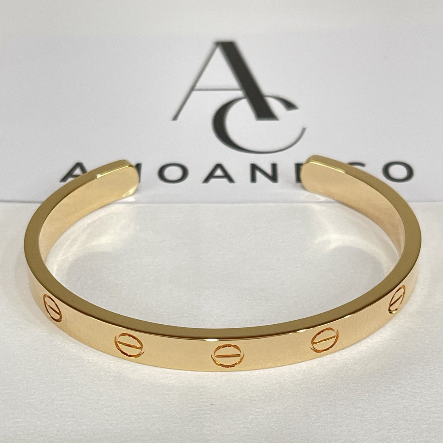[Glitter Jewelry]LOVE BRACELET 6.1MM OPEN CUFF