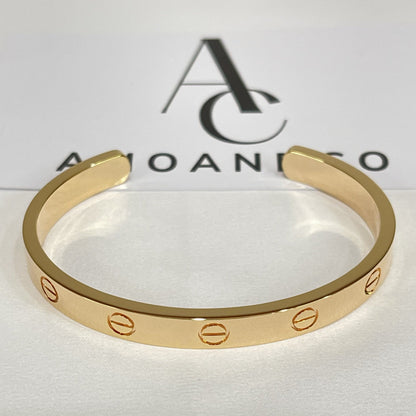 [Glitter Jewelry]LOVE BRACELET 6.1MM OPEN CUFF