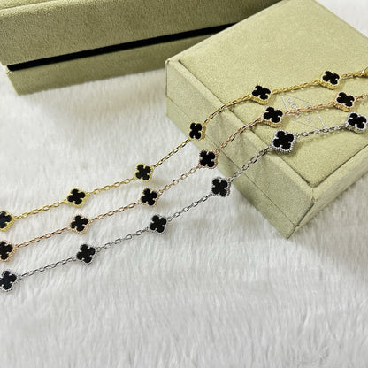 [Glitter Jewelry]CLOVER 6 MOTIF  ONYXS BRACELET