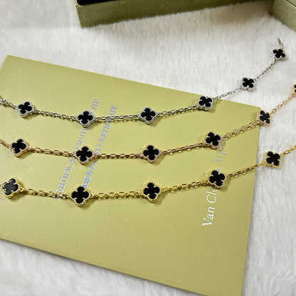 [Glitter Jewelry]CLOVER 6 MOTIF  ONYXS BRACELET