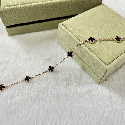 [Glitter Jewelry]CLOVER 6 MOTIF  ONYXS BRACELET