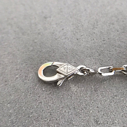 [Glitter Jewelry]CLOVER 5 MOTIF ONYXS DIAMOND BRACELET SILVER