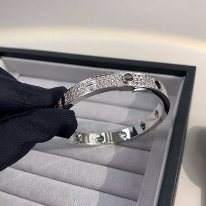 [Glitter Jewelry]LOVE BRACELET 6.1MM DIAMOND-PAVED CERAMIC