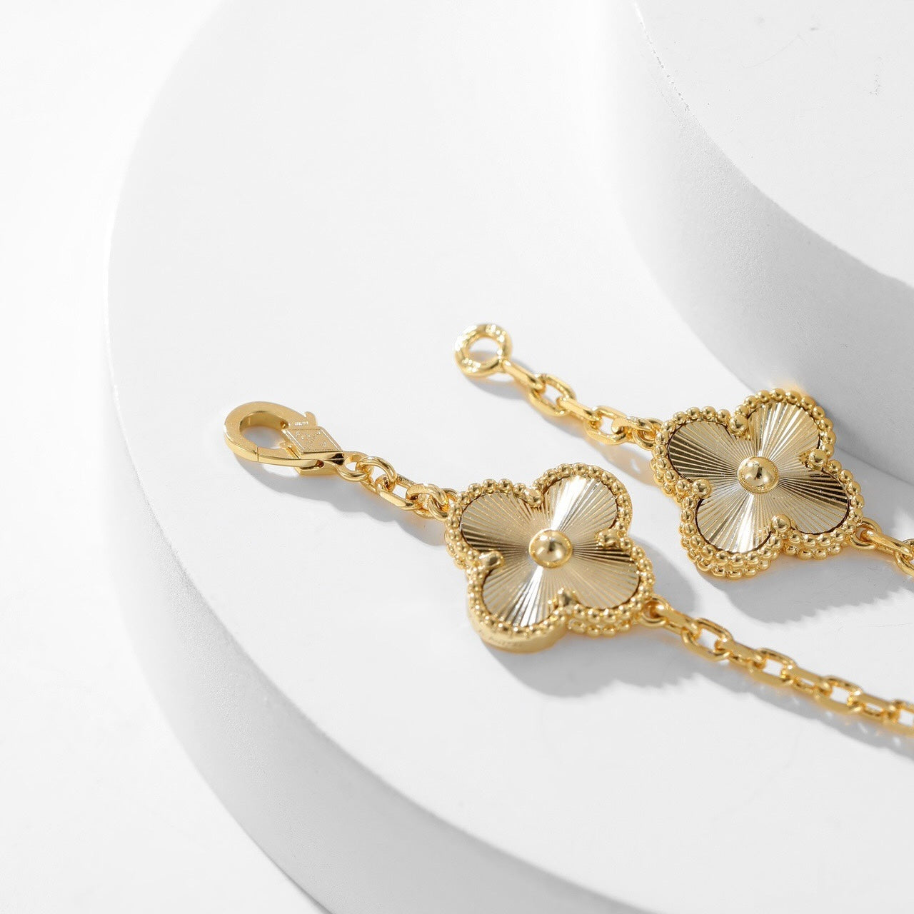 [Glitter Jewelry]CLOVER 10 MOTIFS LASER NECKLACE