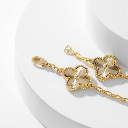[Glitter Jewelry]CLOVER 10 MOTIFS LASER NECKLACE