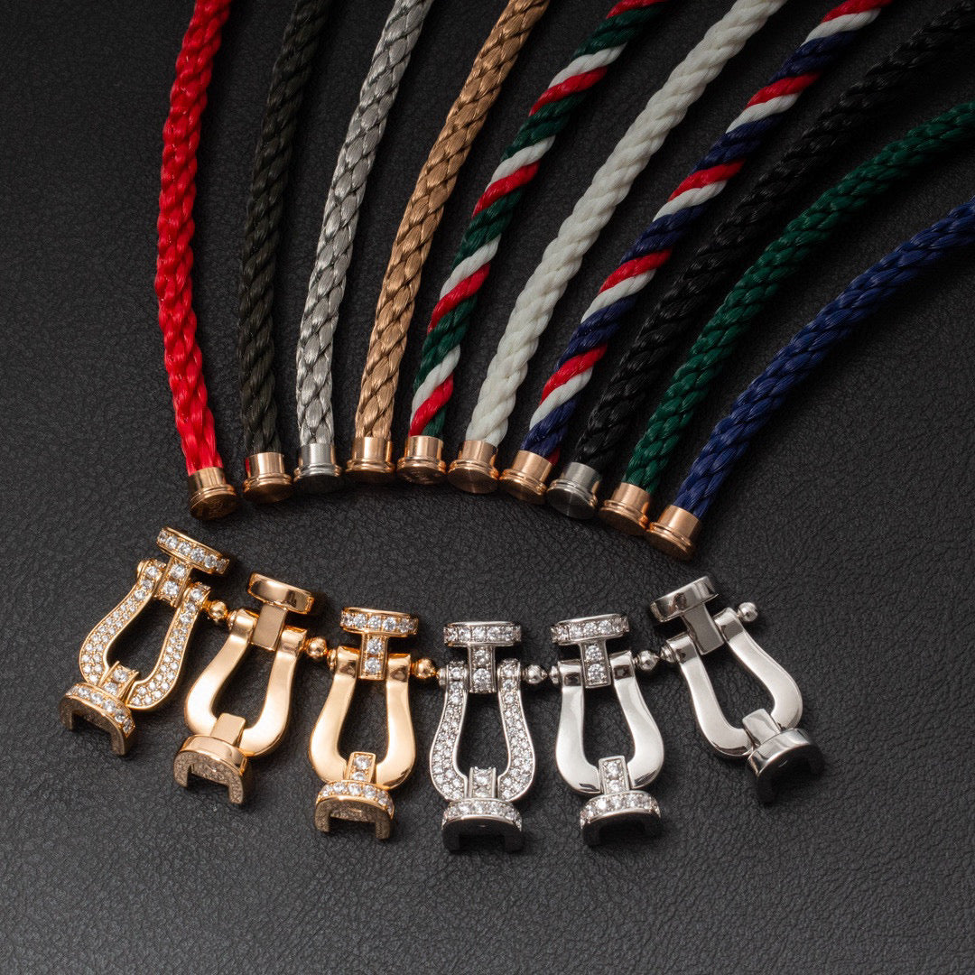 [Glitter Jewelry]FORCE LARGE HORSESHOE NO DIAMOND BRACELET SILVER