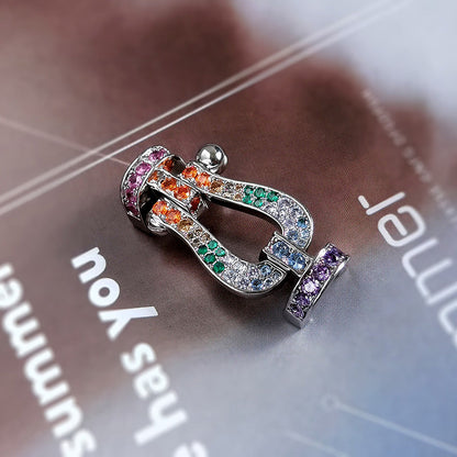 [Glitter Jewelry]FORCE LARGE HORSESHOE CLASP  METAL BRACELET