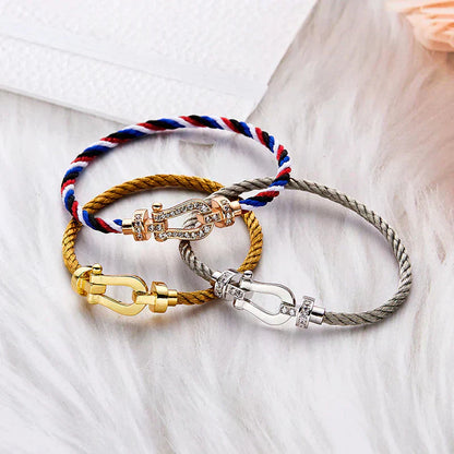 [Glitter Jewelry]FORCE LARGE HORSESHOE NO DIAMOND BRACELET GOLD