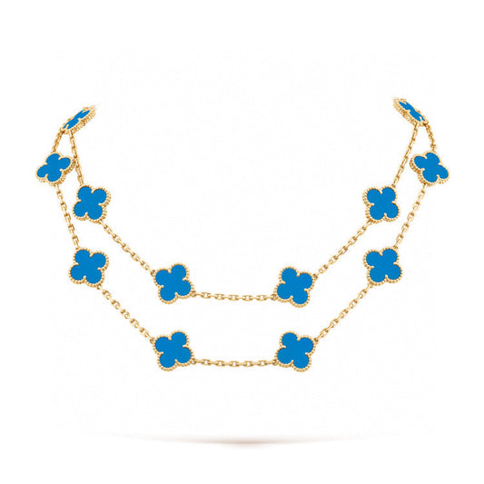 [Glitter Jewelry]CLOVER 20 MOTIFS TURQUOISE GOLD