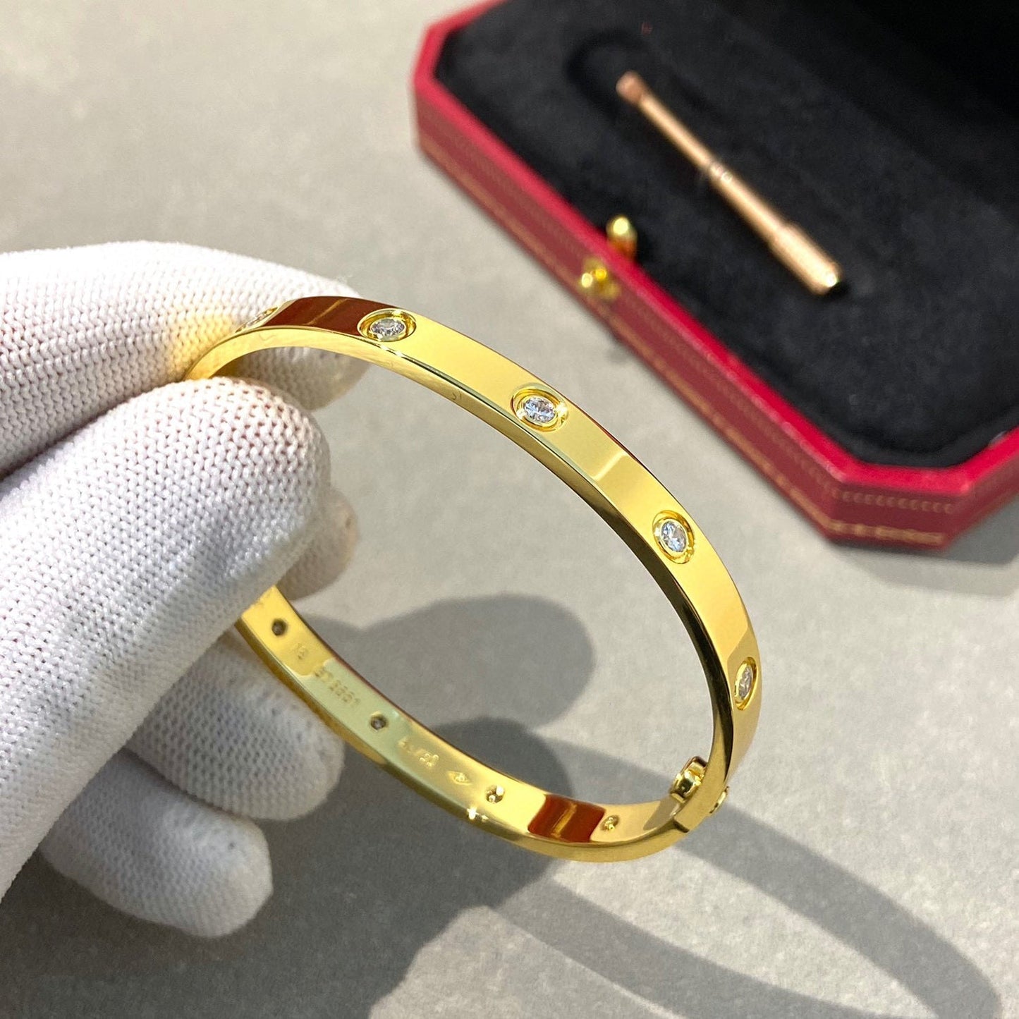 [Glitter Jewelry]LOVE BRACELET 6.1MM 10 DIAMONDS