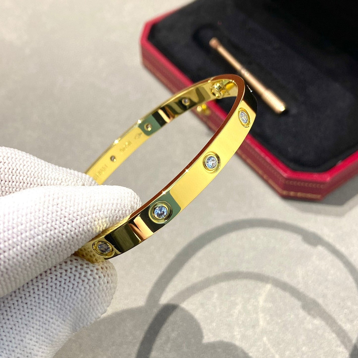 [Glitter Jewelry]LOVE BRACELET 6.1MM 10 DIAMONDS
