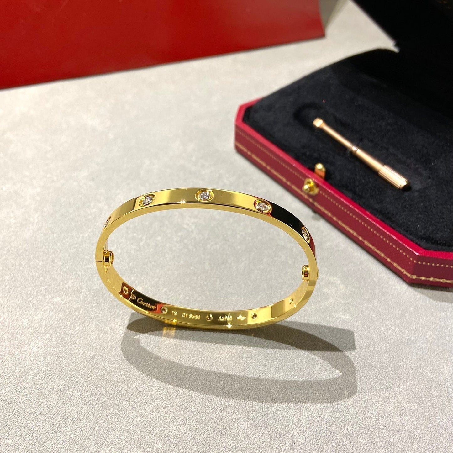 [Glitter Jewelry]LOVE BRACELET 6.1MM 10 DIAMONDS