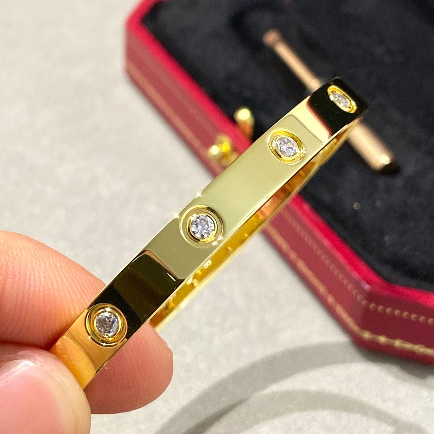 [Glitter Jewelry]LOVE BRACELET 6.1MM 10 DIAMONDS