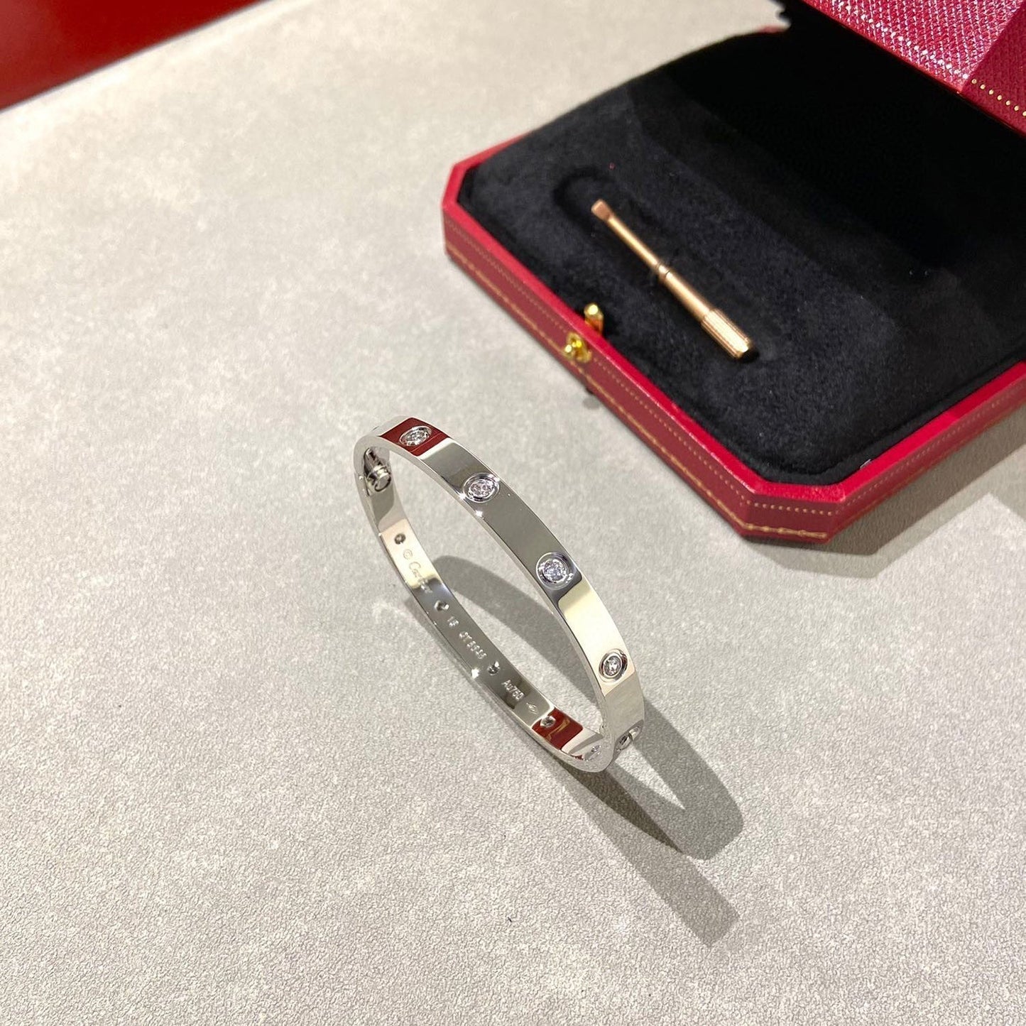 [Glitter Jewelry]LOVE BRACELET 6.1MM 10 DIAMONDS