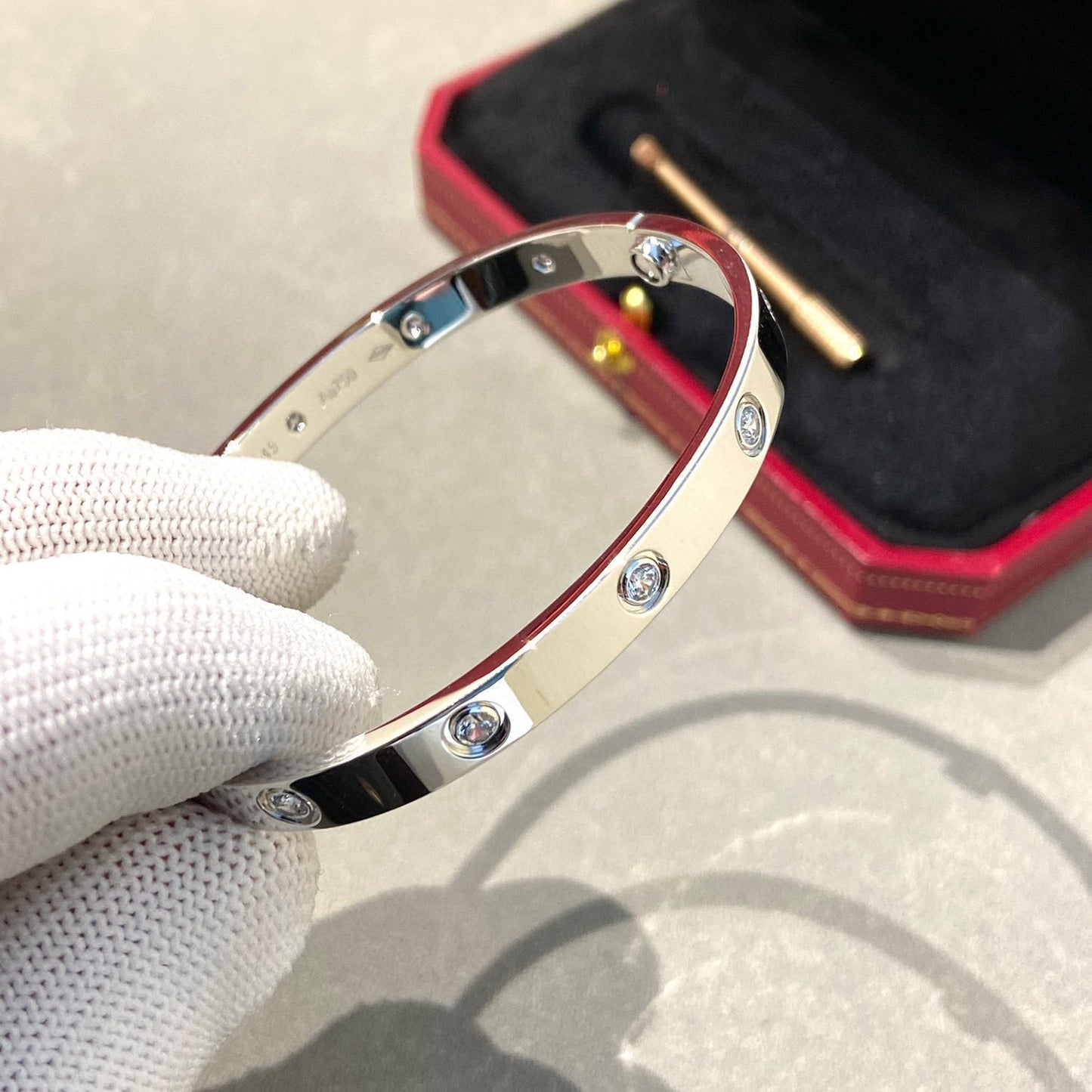 [Glitter Jewelry]LOVE BRACELET 6.1MM 10 DIAMONDS