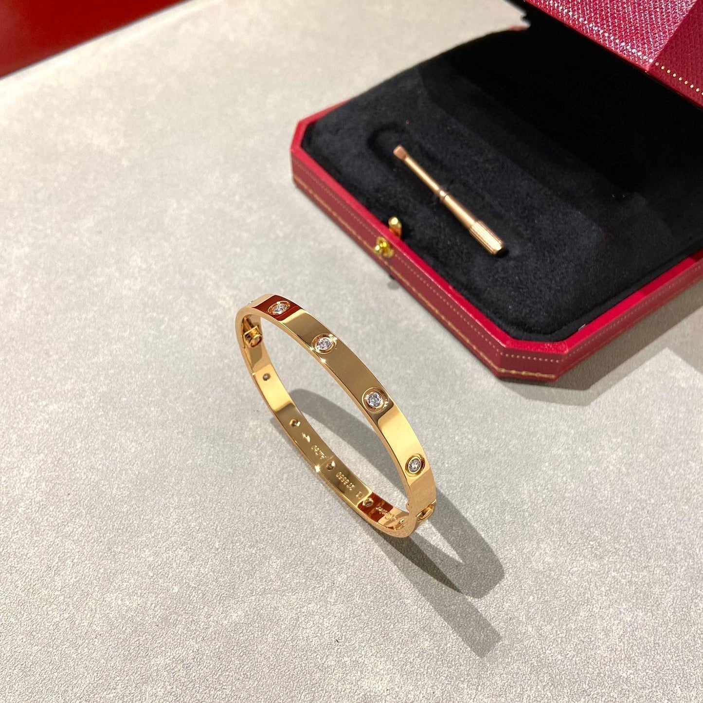 [Glitter Jewelry]LOVE BRACELET 6.1MM 10 DIAMONDS